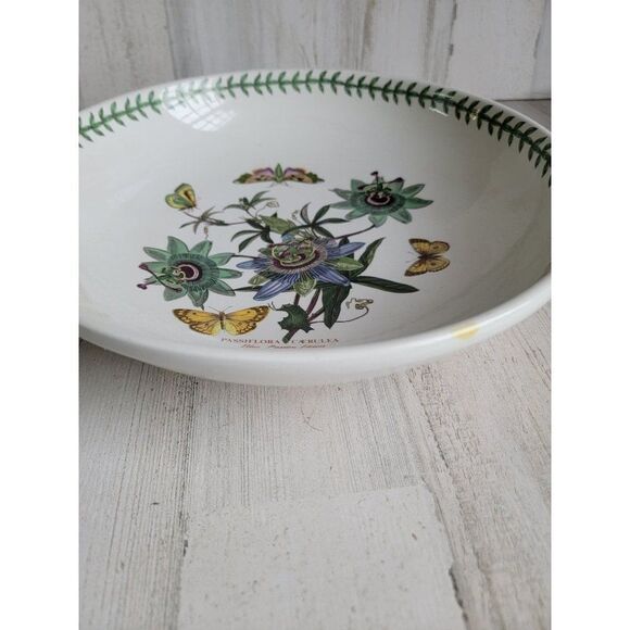 Large Botanic Gardens Blue Passion Flower ceramic serving dish Portmeirion - Picture 4 of 8